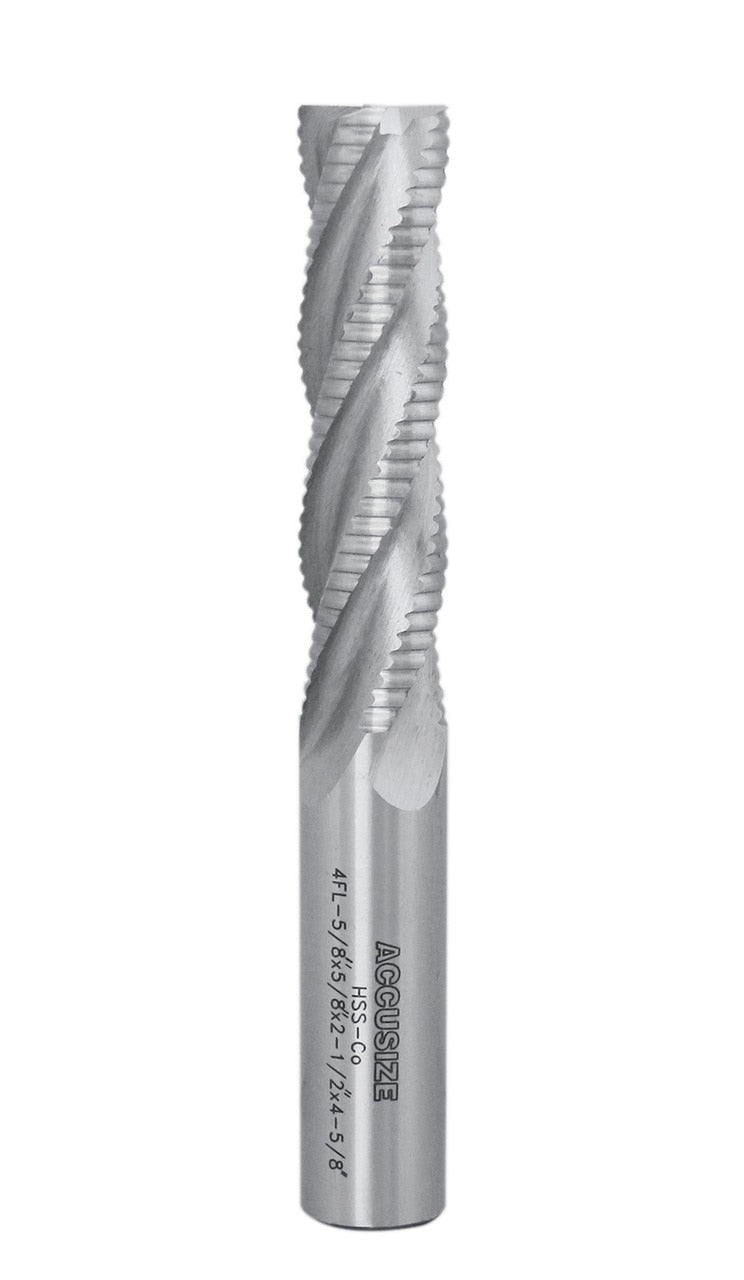 Fraises d'extrémité d'ébauche M42 -8% Cobalt, Dent standard
