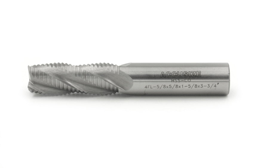Fraises d'extrémité d'ébauche M42 -8% Cobalt, Dent standard