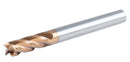 1/4'' 4 Flute, 1/4 by 1/4 by 3/4 by 2'' Tialn Coating Micrograin Solid Carbide End Mill, 1006-0014