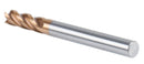1/4'' 4 Flute, 1/4 by 1/4 by 3/4 by 2'' Tialn Coating Micrograin Solid Carbide End Mill, 1006-0014