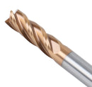 1/4'' 4 Flute, 1/4 by 1/4 by 3/4 by 2'' Tialn Coating Micrograin Solid Carbide End Mill, 1006-0014