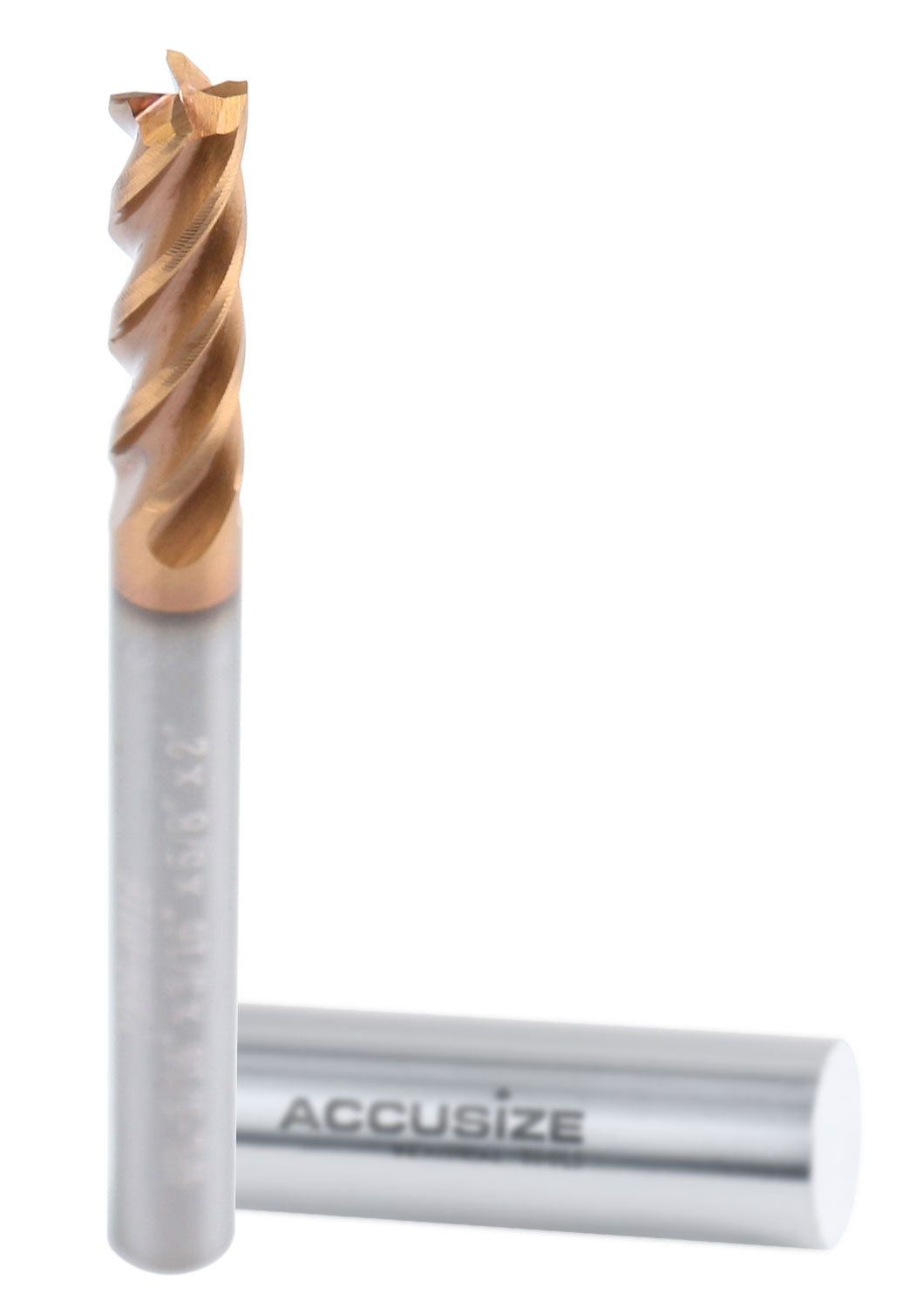3/16'' 4 Flute, 3/16 by 3/16 by 5/8 by 2'' Tialn Coating Micrograin Solid Carbide End Mill, 1006-0316