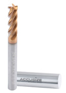 3/16'' 4 Flute, 3/16 by 3/16 by 5/8 by 2'' Tialn Coating Micrograin Solid Carbide End Mill, 1006-0316