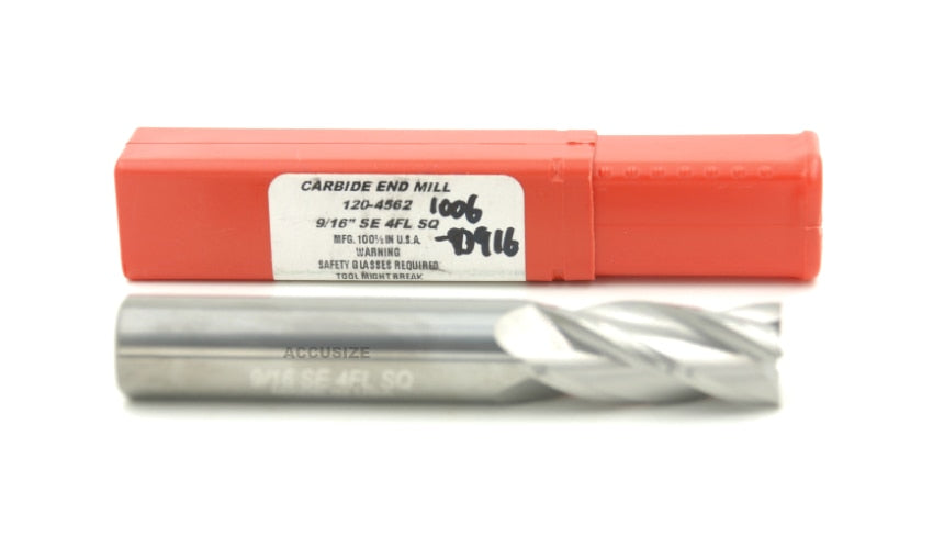 4 Flute Single End Solid Carbide End Mills