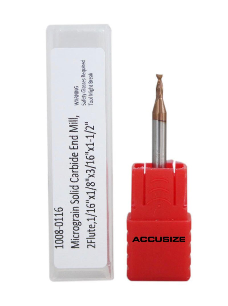 Solid Carbide End Mills, 2-Flute and 4-Flute