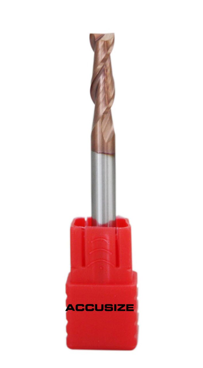 Solid Carbide End Mills, 2-Flute and 4-Flute