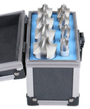 H.S.S. Corner Rounding End Mill Set Size from 1/16'' to 3/8'', 8 Pcs, 1011-0008