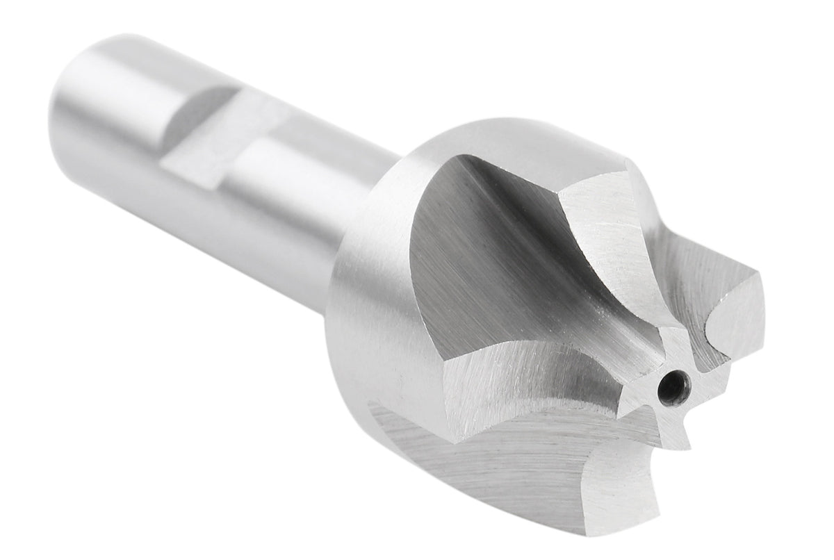 Hss Corner Roudning End Mill, 1/4'' Radius, 1/2'' Shank Diameter, 1'' Largest Dianmeter, 3-1/8'' Oal, 1011-1412