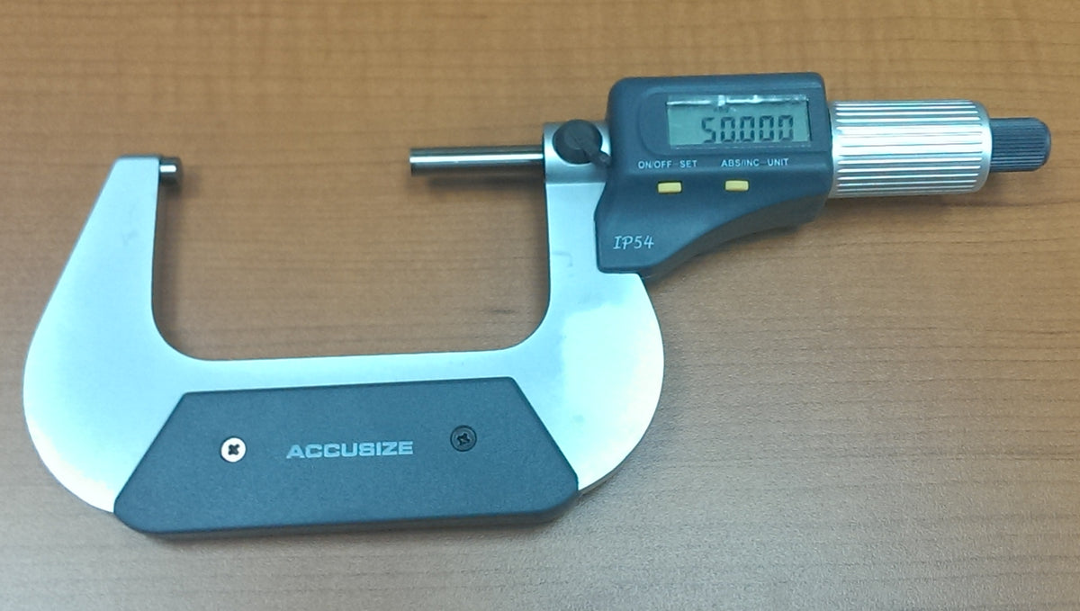 Micromètres numériques électroniques à 2 touches, IP54, type à coudre à cliquet