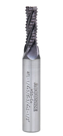 Standard Tooth M42 8% Cobalt Tialn Roughing End Mill, 1/4'' by 3/8'' by 3/4'' Flt Length, 1102-0014