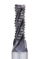 Standard Tooth M42 8% Cobalt Tialn Roughing End Mill, 1/4'' by 3/8'' by 3/4'' Flt Length, 1102-0014