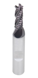 Standard Tooth M42 8% Cobalt Tialn Roughing End Mill, 1/4'' by 3/8'' by 3/4'' Flt Length, 1102-0014