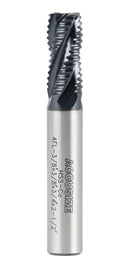Standard Tooth M42 8% Cobalt Tialn Roughing End Mill, 3/8'' by 3/8'' by 3/4'' Flt Length, 1102-0038