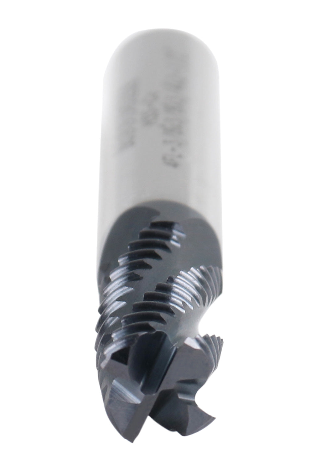 Standard Tooth M42 8% Cobalt Tialn Roughing End Mill, 3/8'' by 3/8'' by 3/4'' Flt Length, 1102-0038
