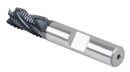 Standard Tooth M42 8% Cobalt Tialn Roughing End Mill, 3/8'' by 3/8'' by 3/4'' Flt Length, 1102-0038