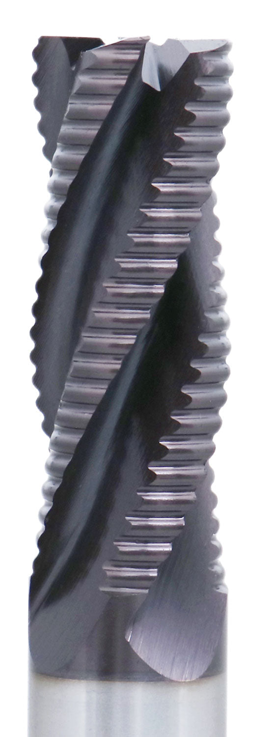 Standard Tooth, TiAlN Coated, M42-8% Cobalt Roughing End Mills