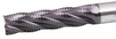 Standard Tooth M42 8% Cobalt Tialn Roughing End Mill, 1'' by 1'' by 4'' Flt Length, 1102-0114