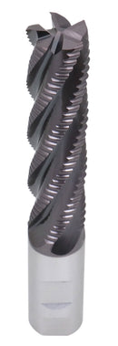 Standard Tooth M42 8% Cobalt Tialn Roughing End Mill, 1'' by 1'' by 4'' Flt Length, 1102-0114