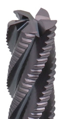Standard Tooth M42 8% Cobalt Tialn Roughing End Mill, 1'' by 1'' by 4'' Flt Length, 1102-0114