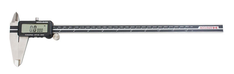 Full Screen LCD Electronic Digital Caliper, Metric/Inch/Fractional