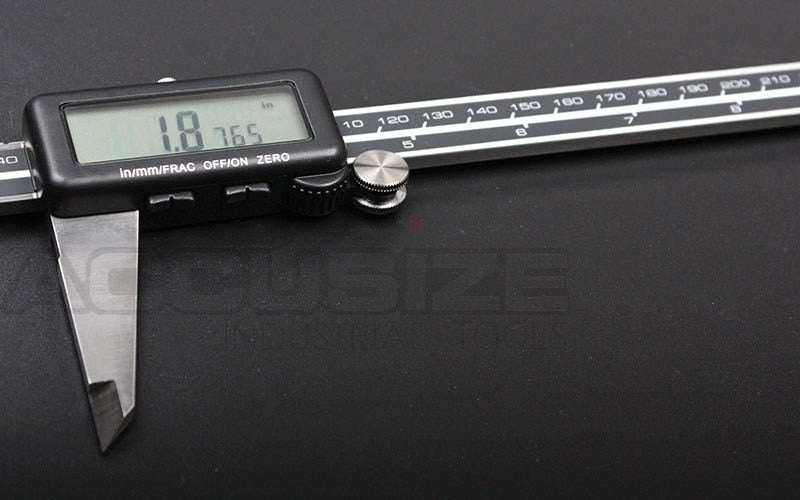 Full Screen LCD Electronic Digital Caliper, Metric/Inch/Fractional