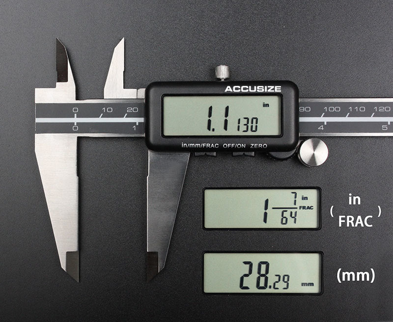 Full Screen LCD Electronic Digital Caliper, Metric/Inch/Fractional