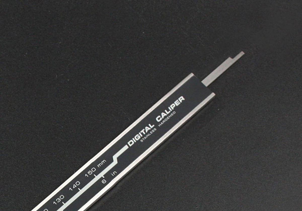 Full Screen Yellow LCD Electronic Digital Caliper, Metric/Inch