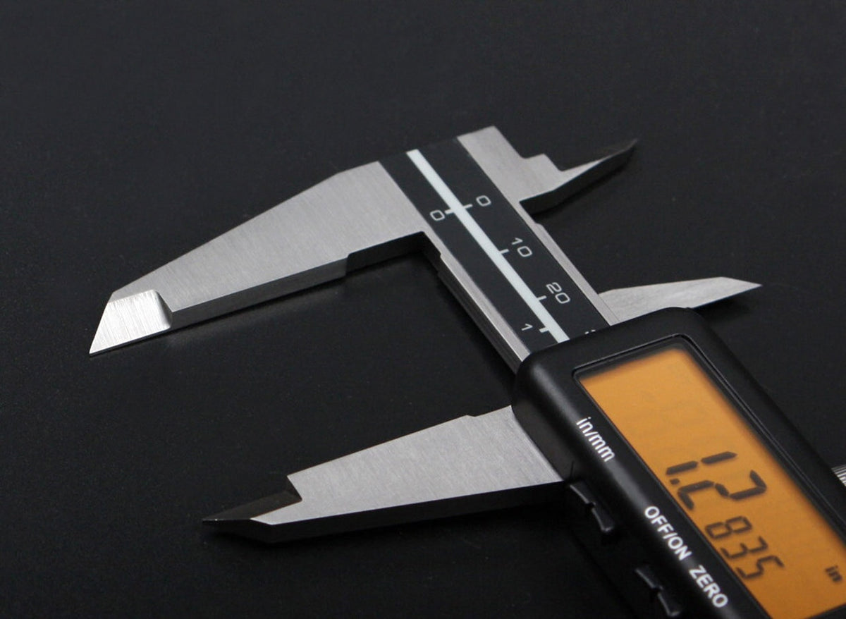 Full Screen Yellow LCD Electronic Digital Caliper, Metric/Inch