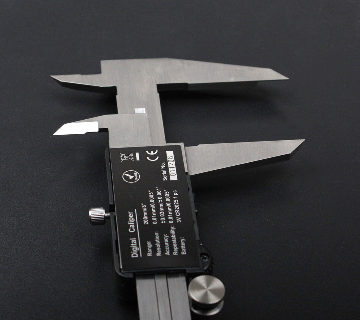 Full Screen Yellow LCD Electronic Digital Caliper, Metric/Inch