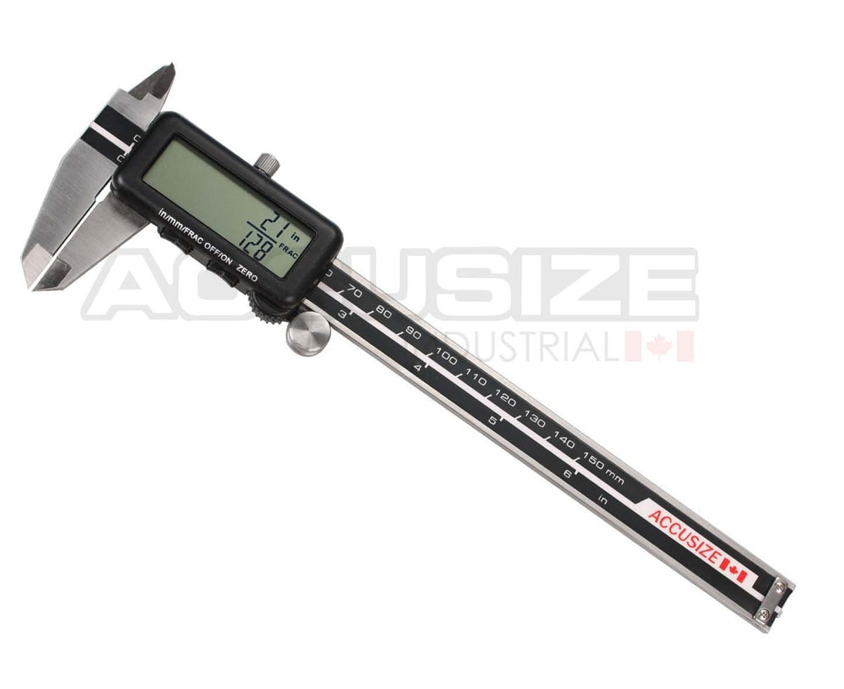 Full Screen LCD Electronic Digital Caliper, Metric/Inch/Fractional