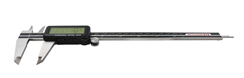 Full Screen LCD Electronic Digital Caliper, Metric/Inch/Fractional
