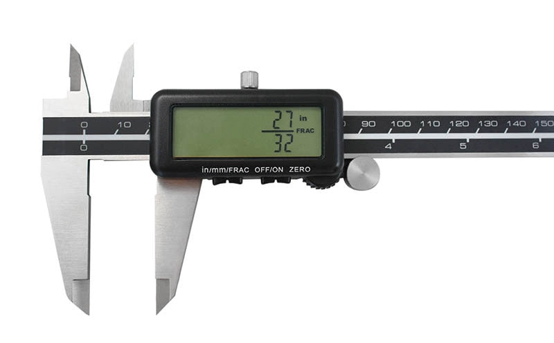 Full Screen LCD Electronic Digital Caliper, Metric/Inch/Fractional