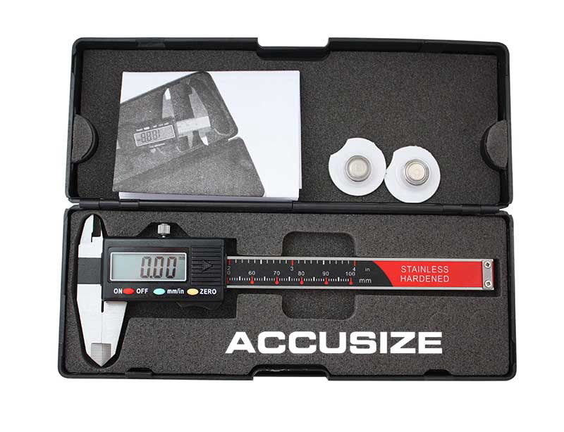 3 Key Electronic Digital Caliper with Extra Large LCD, including 4", 6" &12"