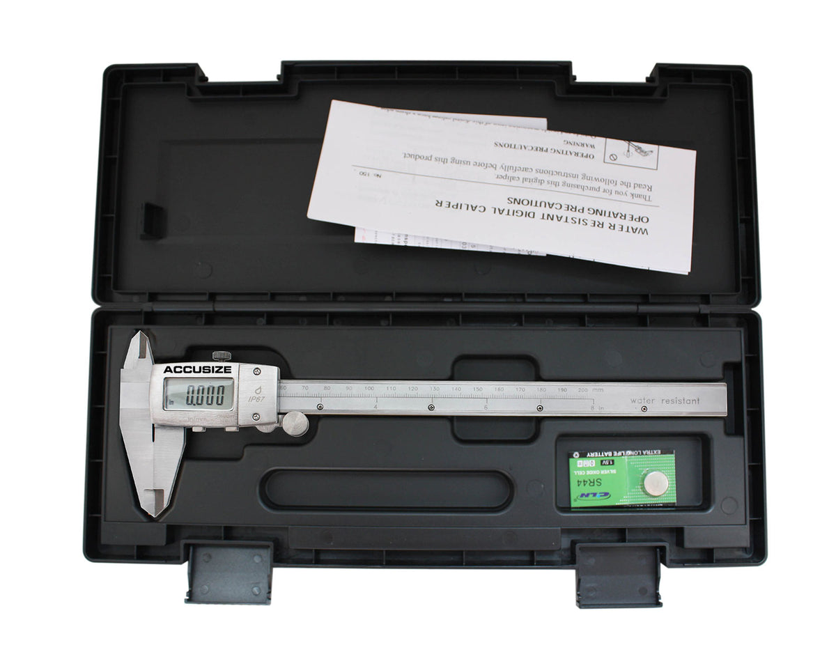 Water Resistant Electronic Digital Caliper, IP67 Metal Cover