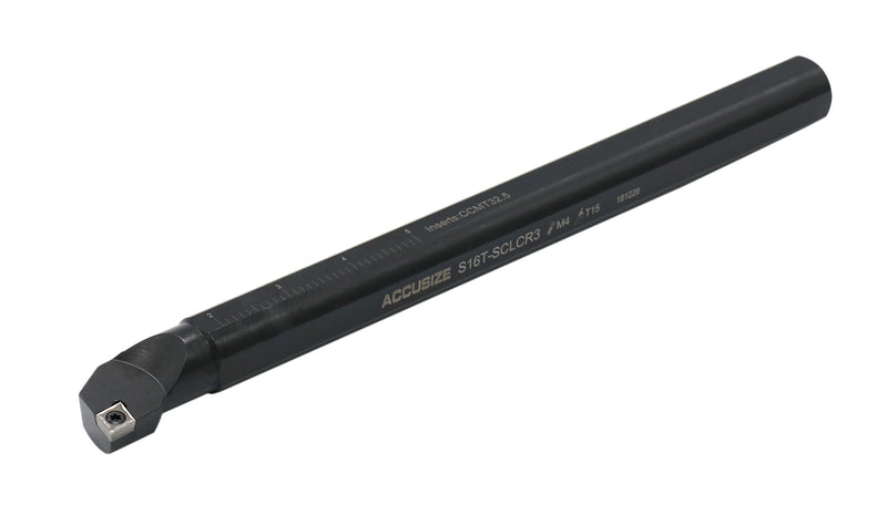 RH SCLCR Indexable Boring Bars with CCMT Inserts, Key included, Including 3/8", 1/2", 5/8", 3/4", 1", 1-1/4" & 1-1/2"