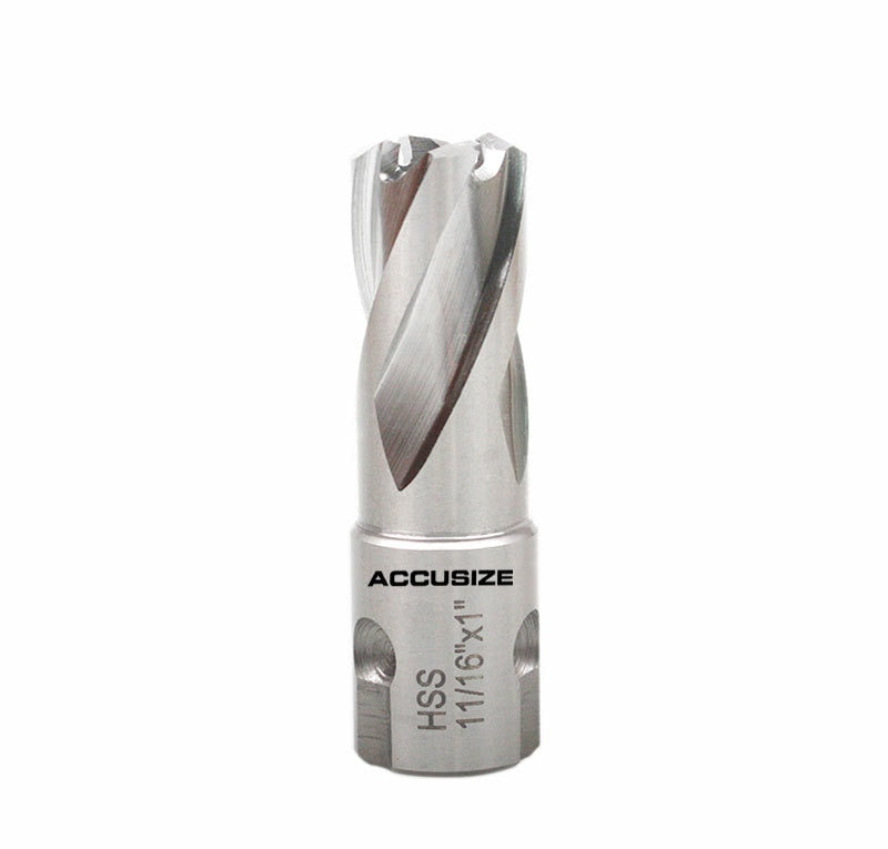 Fraise annulaire HSS avec tige Nitto One Touch, sol CBN, profondeur de coupe 1"