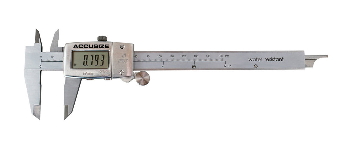 Water Resistant Electronic Digital Caliper, IP67 Metal Cover
