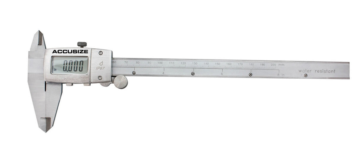 Water Resistant Electronic Digital Caliper, IP67 Metal Cover