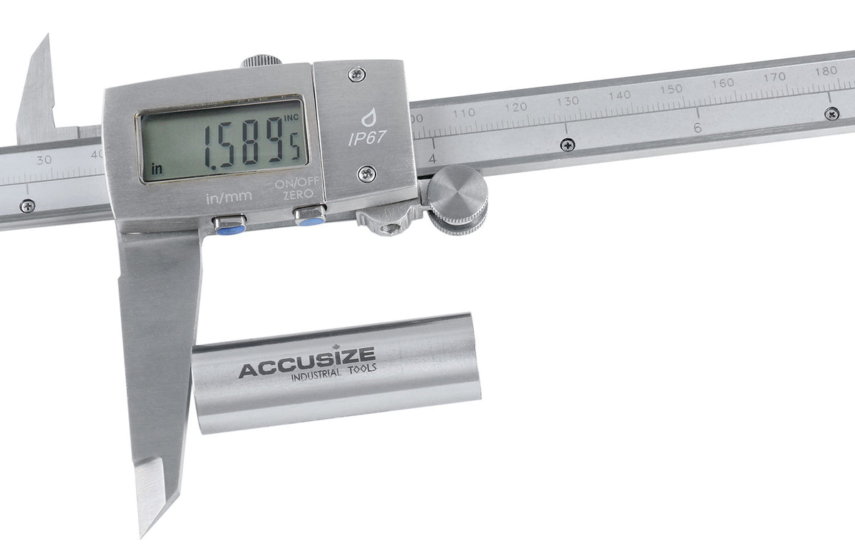 12'' Ip67 Water/Oil Resistant Electronic Digital Caliper, Metric/Inch, 1199-W636