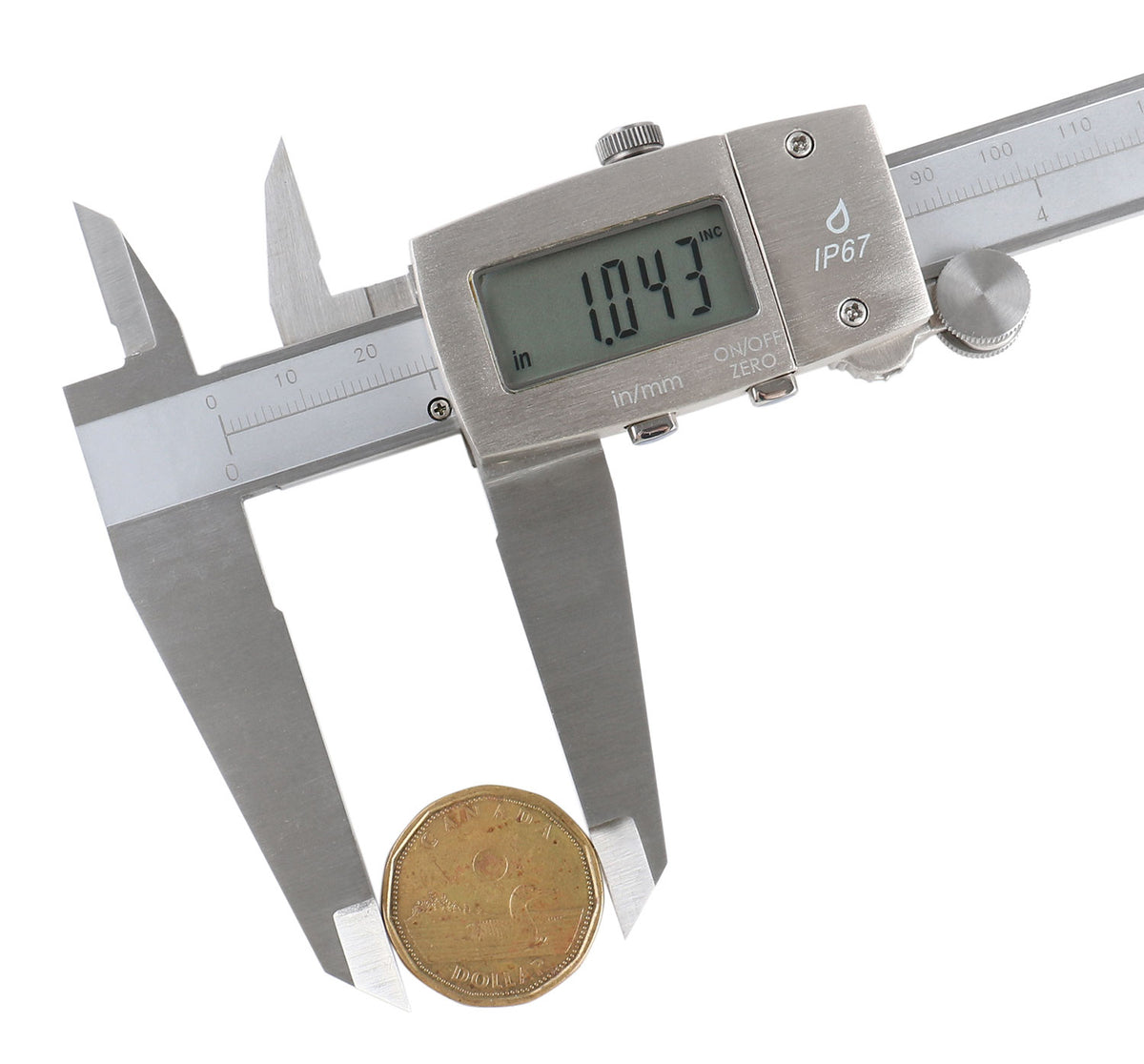 12'' Ip67 Water/Oil Resistant Electronic Digital Caliper, Metric/Inch, 1199-W636