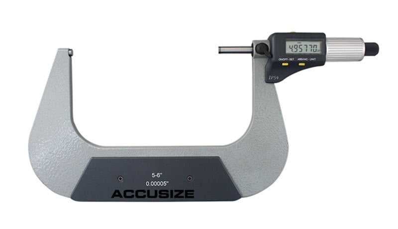 Micromètres numériques électroniques à 2 touches, IP54, type à coudre à cliquet