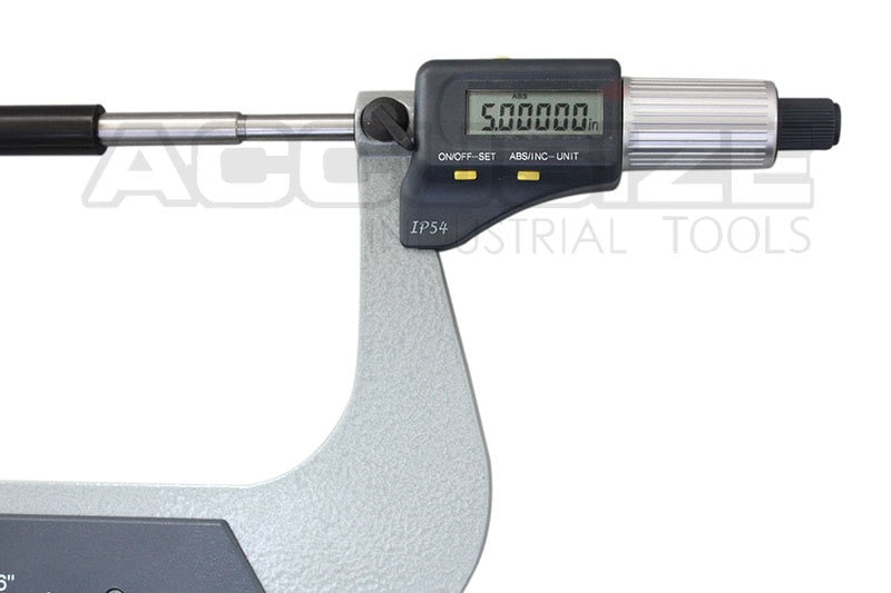 Micromètres numériques électroniques à 2 touches, IP54, type à coudre à cliquet