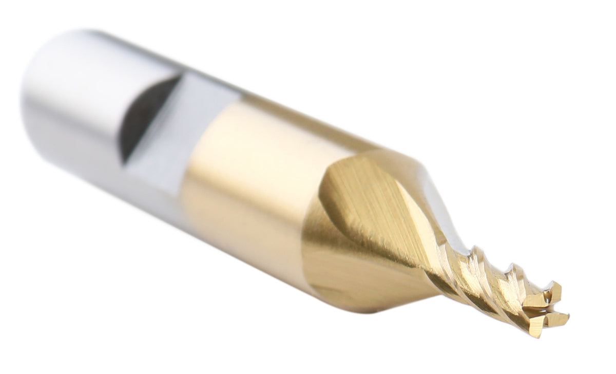 H.S.S. End Mills, TIN Coated, 4 Flute
