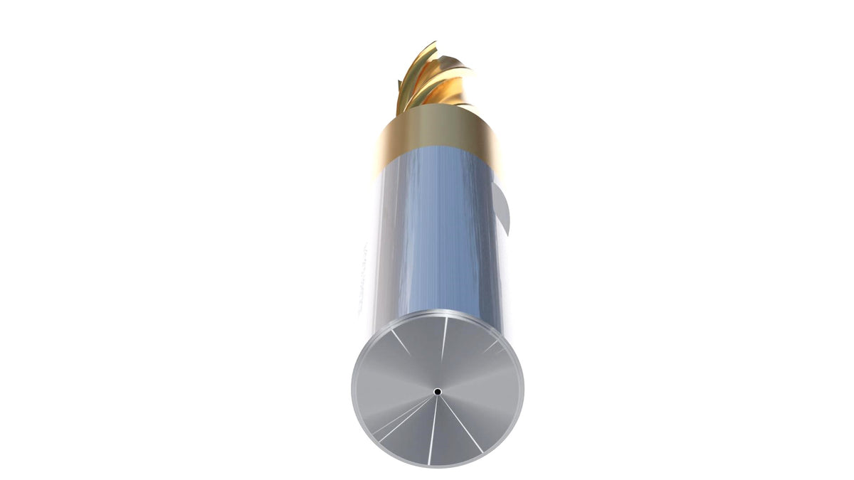 H.S.S. End Mills, TIN Coated, 4 Flute
