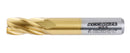 3/8'' Dia, 3/8'' Shk Dia, 3/4'' Flt Length, 2-1/2'' Oal, H.S.S. Finishing, Tin Coating End Mill, 1400-3209
