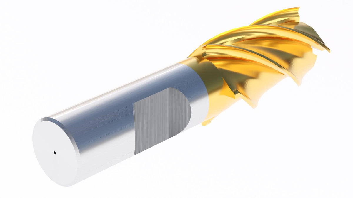 H.S.S. End Mills, TIN Coated, 4 Flute
