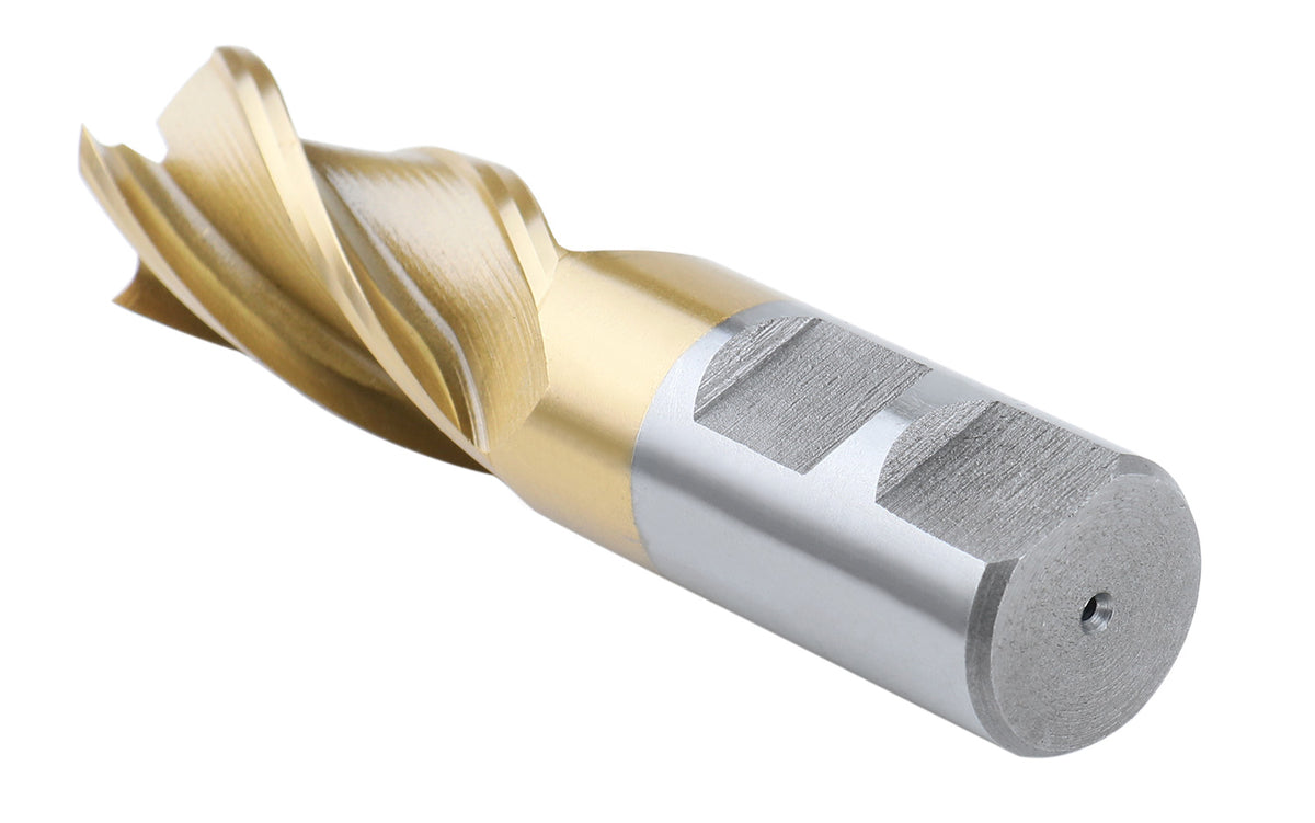 H.S.S. End Mills, TIN Coated, 4 Flute