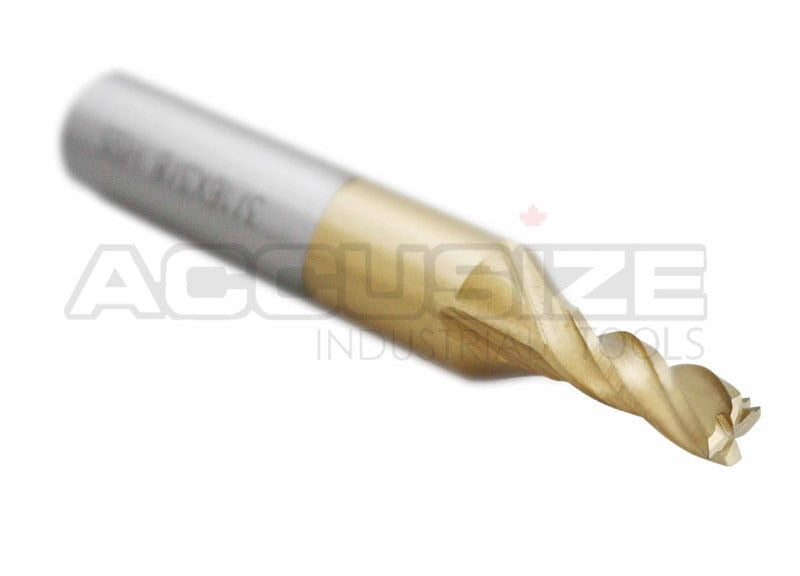 H.S.S. End Mills, TIN Coated, 4 Flute