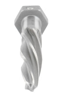 Alésoir à pont, alésoir d'alignement H.S.S., flûte spirale, tige hexagonale