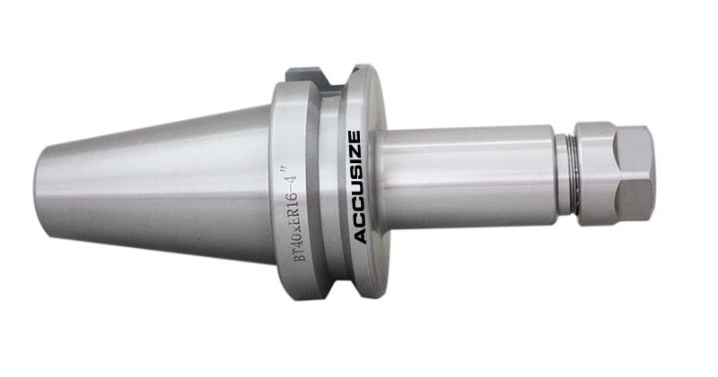 1608-0016x10, 10 ps BT40 ER16 V-Flange Collet Chuck Length 4", Range 1/8-7/16